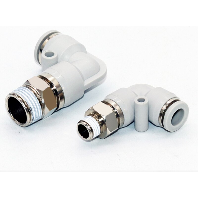 Right Angle Elbow Pneumatic High Speed Rotary Joint Universal 360 Degree RL8-04 RL10-04 RL12-04