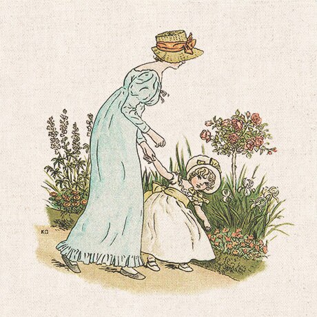 Tela de algodón y cáñamo, pintura decorativa en lienzo con parche de impresión y teñido a mano: E 20X20CM