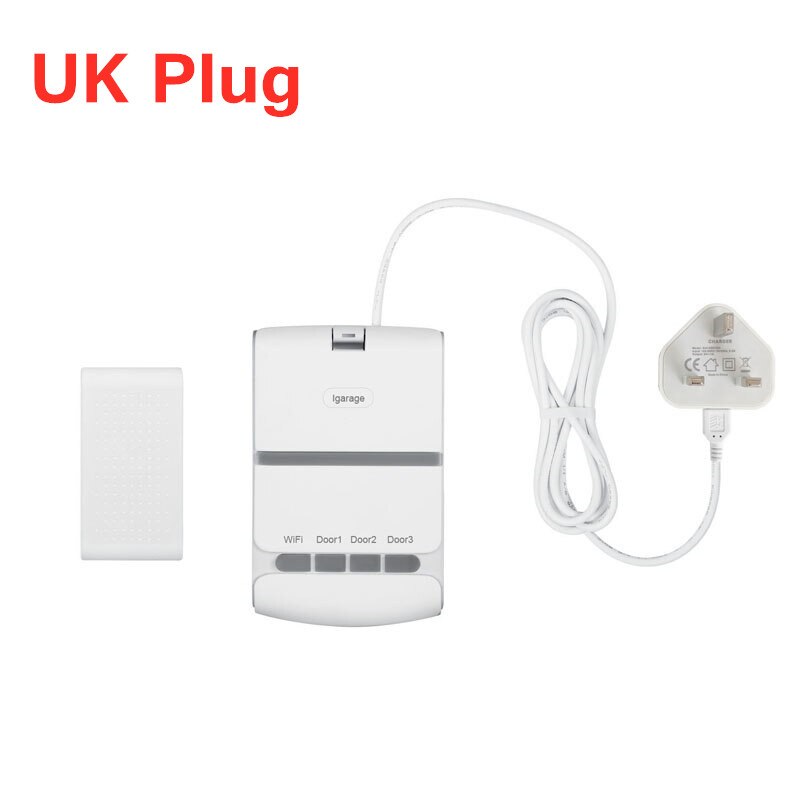 Tuya Smart Life WiFi Smart Roll Up Door Smart Remote Opener Timer Smart Garage Door Switch Voice Control Work With Alexa Google: UK Plug