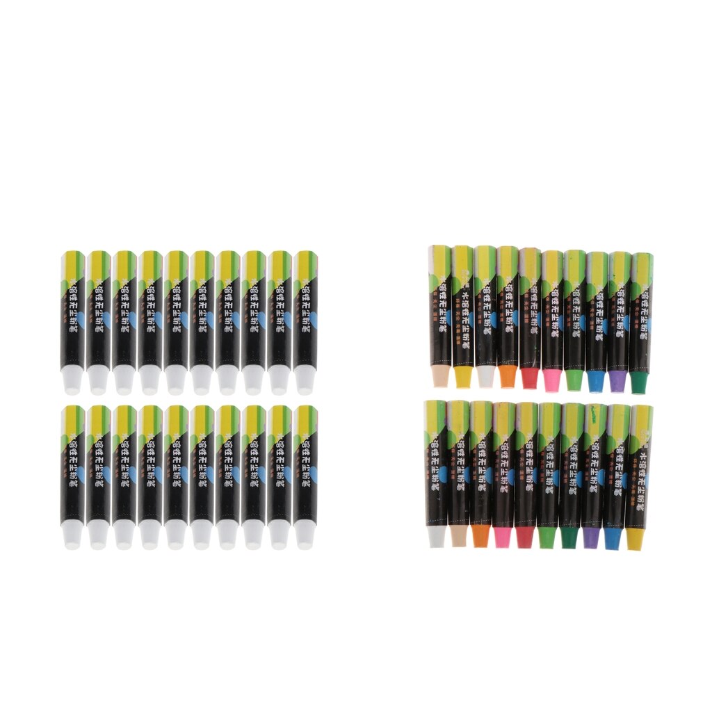 Les bâtons de craie sans poussière solubles dans l'eau ont placé des craies de dessin pour le bureau d'enfants