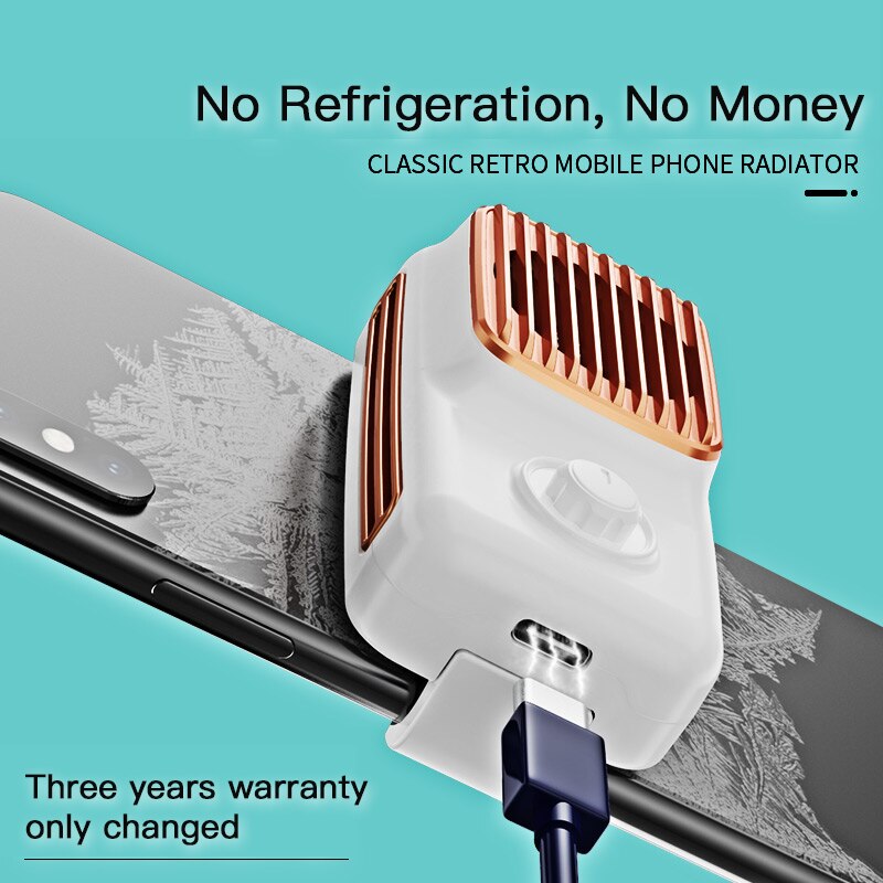 3-Mode Mobile Phone Radiator Phone Cooling Fan Case Cold Wind Handle Fan for PUGB Phone Cooler for iPhone Samsung Huawei Xiaomi