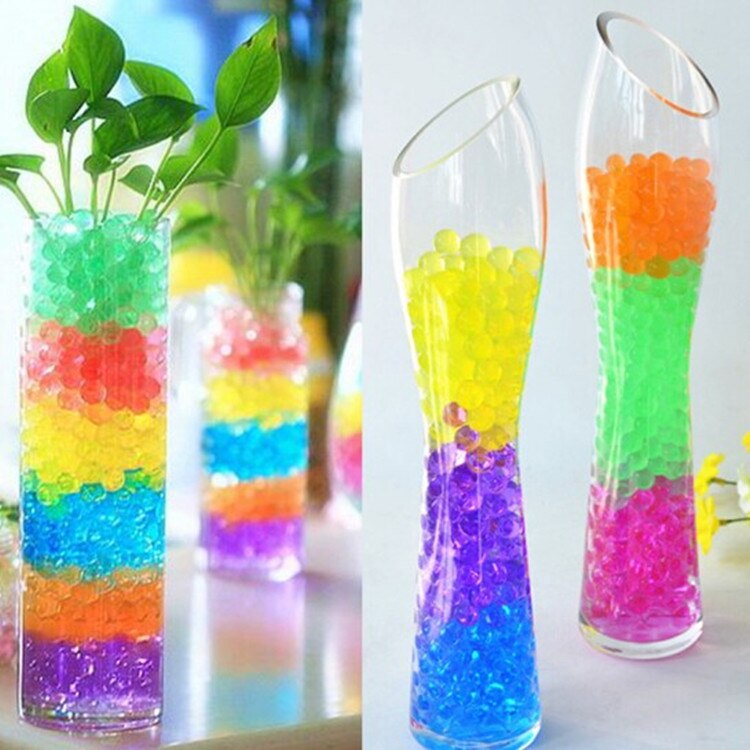 100 Stck Perle Boden Wasser Perlen Gel Ball Für Blume Schlamm sich Magie Gelee Kugeln Blumen- Anlage obst gemüse hause Dekoration