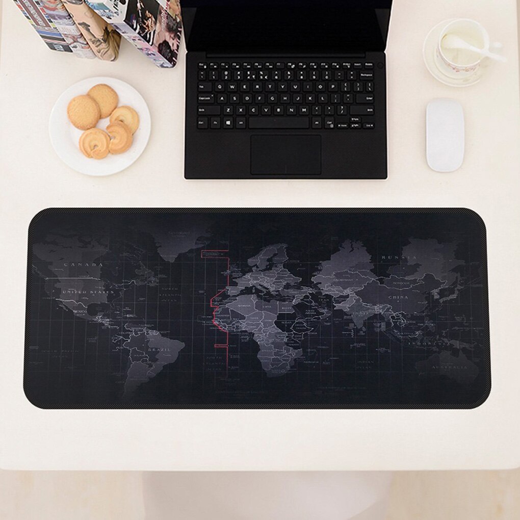 30x7 0 Cm/30x8 0 Cm/40X90 Cm Wereldkaart Mousepad Vergrendeling Rand Grote Rubberen Muis pad Waterdichte Bureau Gaming Mousepad Mat