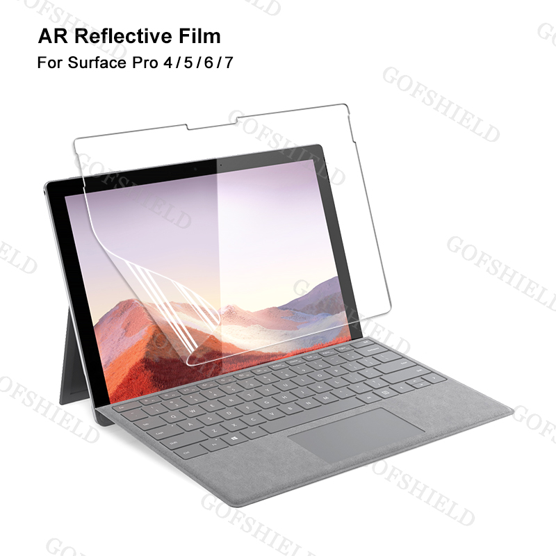Electroplated AR Screen Protector for Surface Pro 4 5 6 7 8 9 X Anti Reflective High Clarity Sensitive protector de pantalla: Transparent