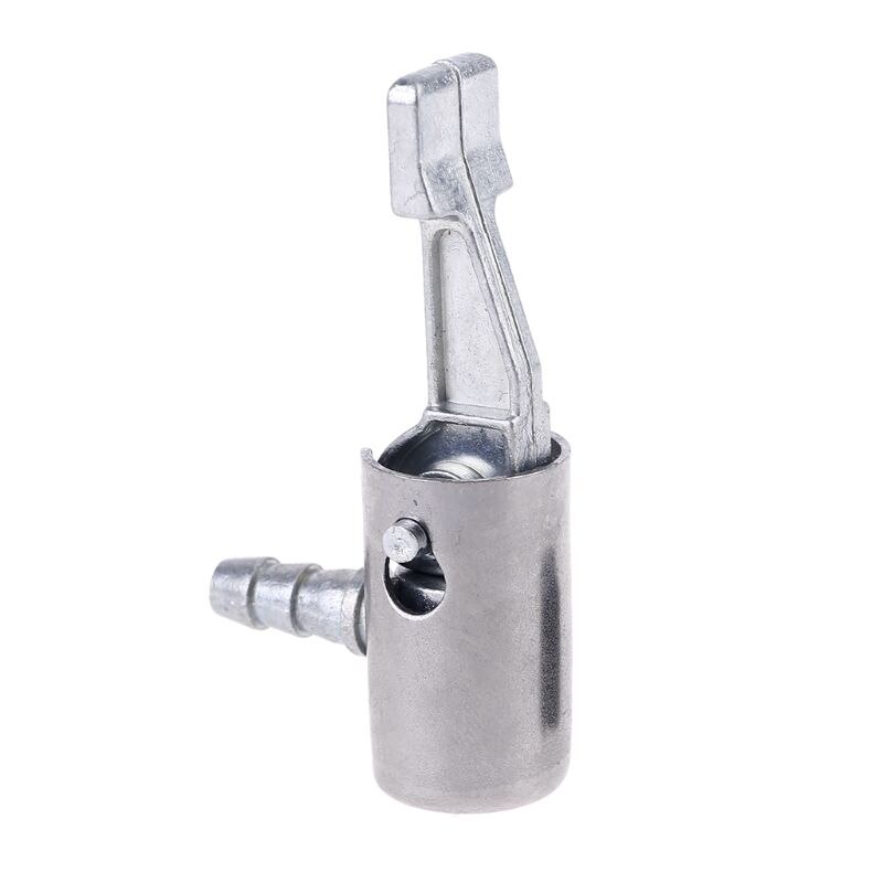 Messing Tire Inflator Lock On Air Chuck, mini Air Compressor Draagbare Tire Inflator Band Chuck Slang End Met Barb Connector