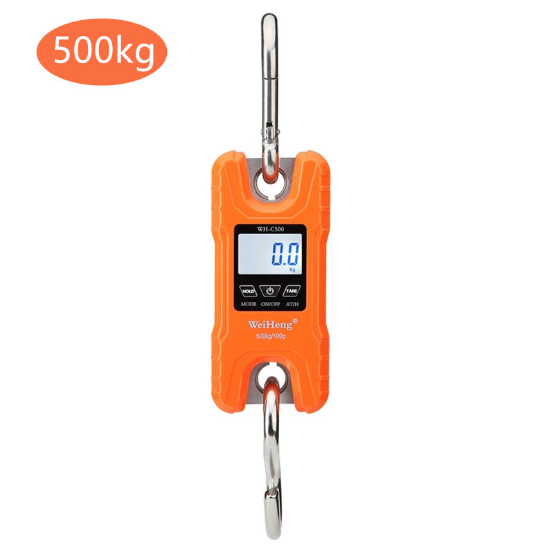 Crane Scale 300kg 150kg 200kg 500kg/100g 1kg/0.1g 2kg/1g Heavy Duty Hanging Hook Scales Digital High Accurate Weight Tool 40%off: H 500kg