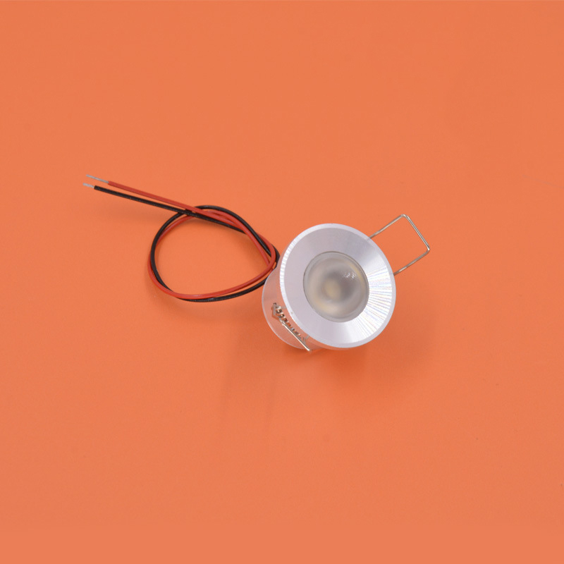 Mini-downlight led 12v 1w inbäddade små spotlights i taket köksskåp inbyggda led-lampor silver, vit, svart skal: Föränderlig / Grön