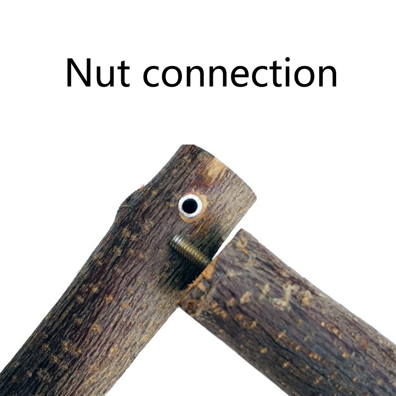 Bird Perches Natural Wood Stand L-shaped Bar Bird Cage Grinding Claw for Cockatiels Conures Budgies Love Birds