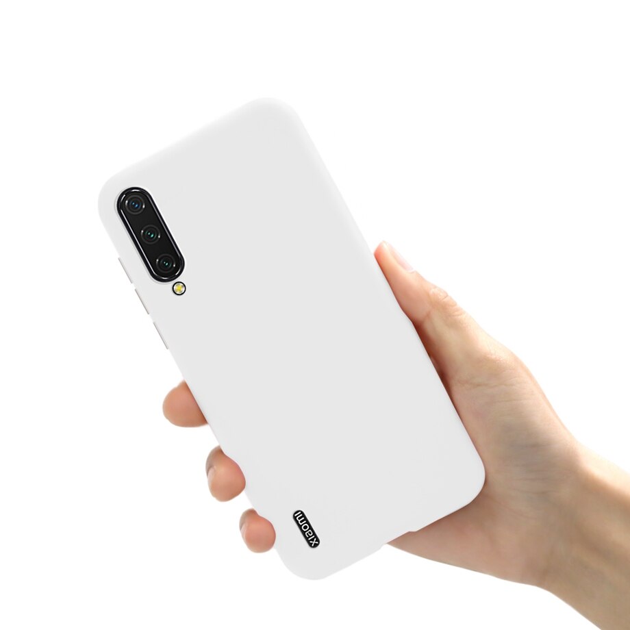 Voor Cover Xiao mi mi A3 case TPU Fundas COQUE Siliconen Zachte Snoep Kleur Back Cover Voor Xiao Mi Xio mi mi A3 een 3 MI A3 telefoon gevallen: White