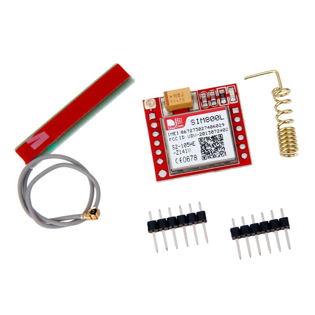 1x Sim800l GPRS GSM SIM Board Quadband On Board TTL With Antenna For