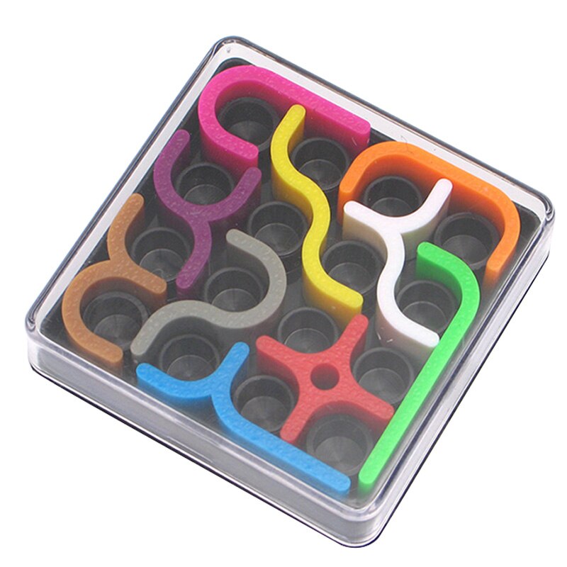 Curves Puzzle Toy Brain Teaser Mind Bending 24 Challenges Fun Intelligence Toy AN88: A