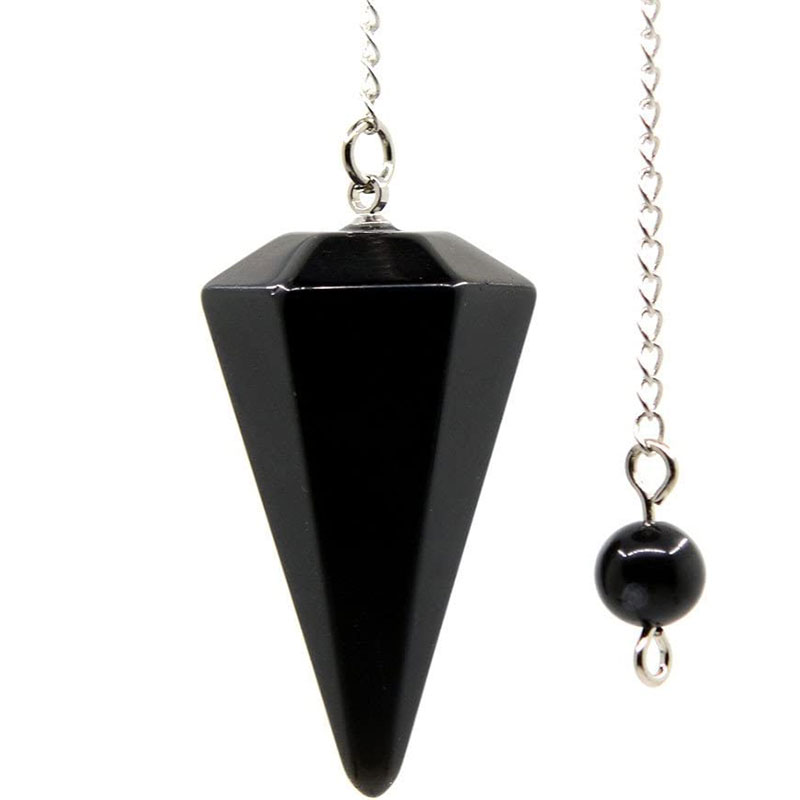 Pedra natural quartzo ágata pingente reiki cura cone ametista charme pêndulo pingentes para adivinhação radiestesia reiki cristais: orange