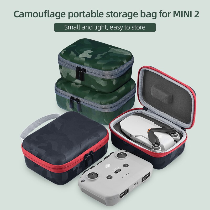 Voor Mini 2 Drone Body Bag Afstandsbediening Opbergdoos Draagbare Camouflage Draagtas Voor Dji Mavic Mini 2 Drone accessoires