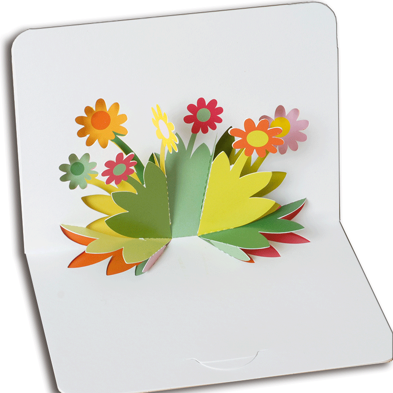 Tarjetas tridimensionales creativas para tallar en papel, tarjetas de felicitación de cumpleaños, Postales plegables, suministros de para niños, 10 unids/lote