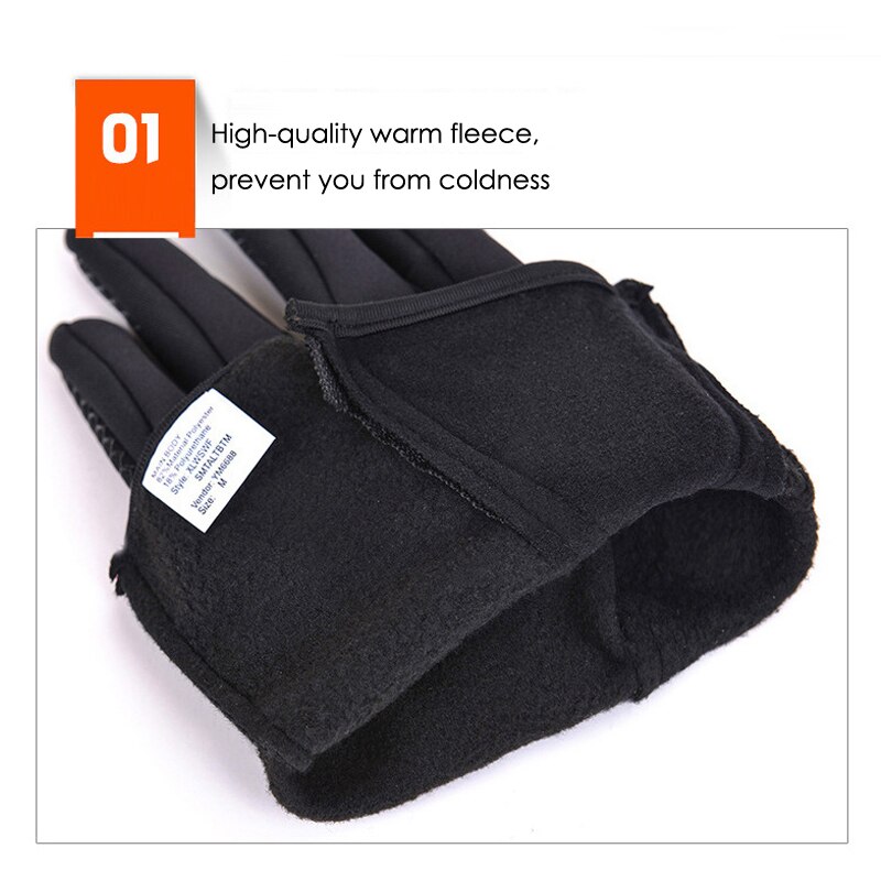 Winter Fishing Gloves Anti Slip Full Finger Warm Neoprene PU Breathable Leather Fitness Carp Fishing Gloves Fishing Accessories