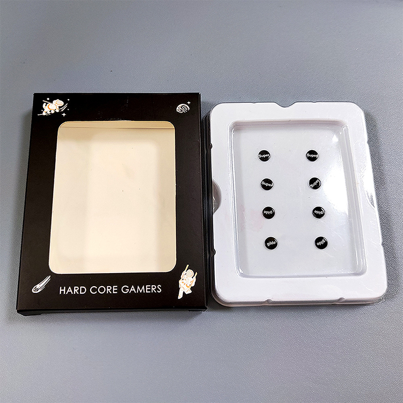 1 Pack Glass Mouse Skates DIY Universal Dots Mouse Feet Pads Sticker for Gaming Mouse Anti-Slip Pad