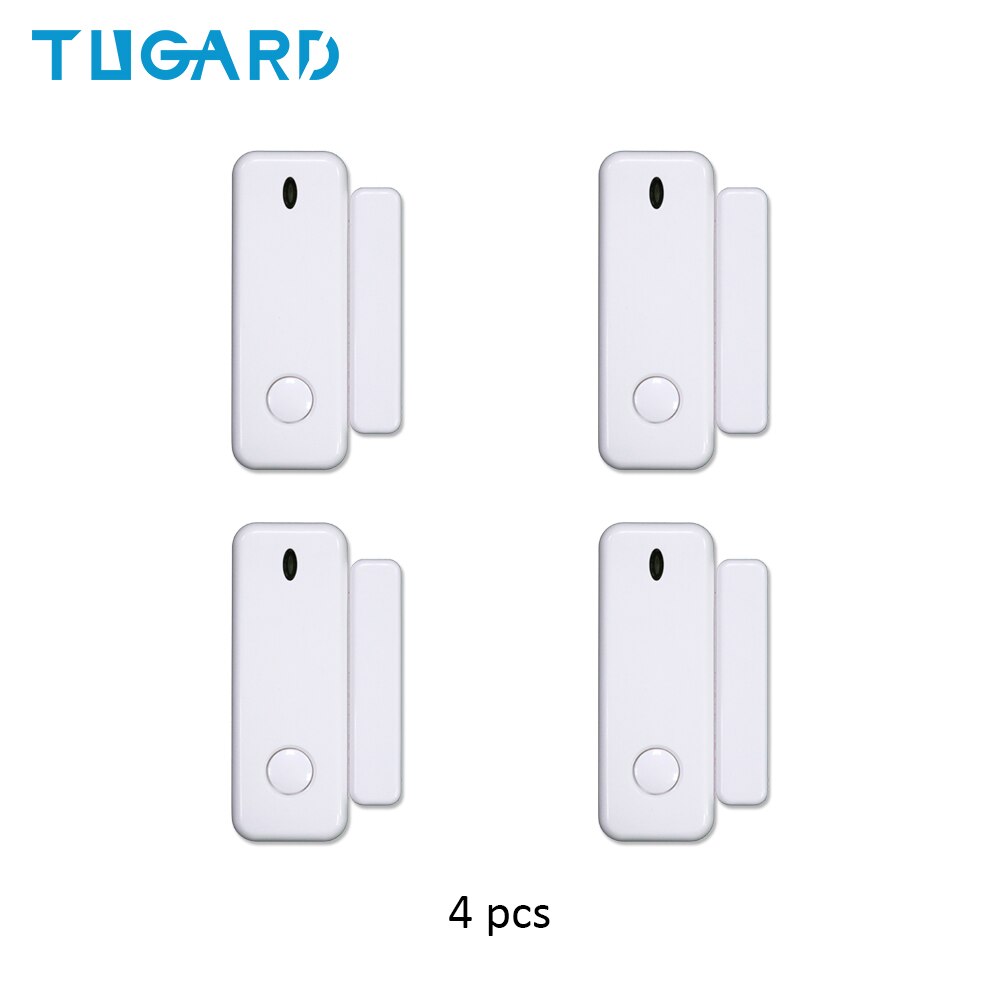 Tugard  d10 mini vindue dør alarm sensor 433 mhz trådløs dørlås kontakt tilbehør til sikkerhedsalarm vært: Yk -008-d10-4 stk