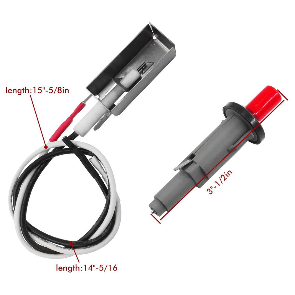 Grill Ontsteking Kit Fit Voor Weber 7510E-210 500 700 E-310 E-320 Piezo Ontsteking Montage Gas Fire ontsteker