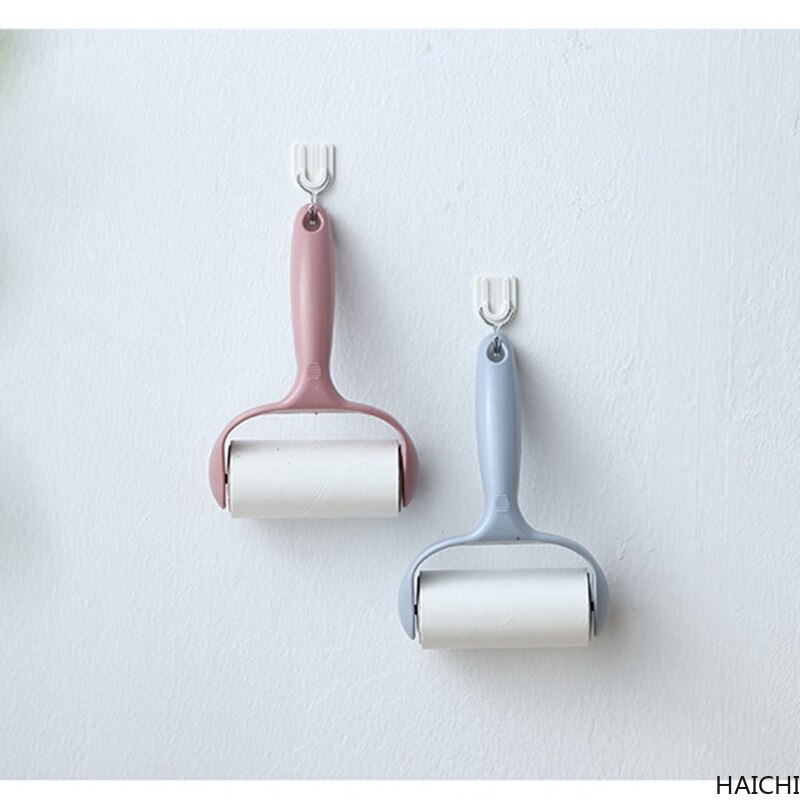 Sticky Roller Sticky Dust Paper Tearable Adhesive Brush Clothes Lint Brush Hair Remover Kit with Handle