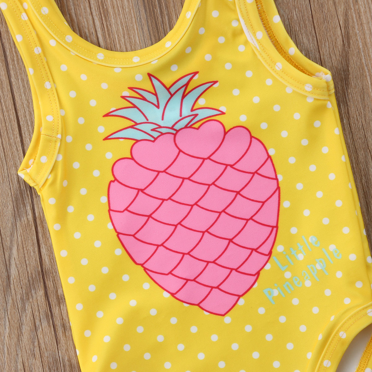 1-7y kid baby piger ananas print badetøj toddler badedragt strandtøj baby piger tøj børn badedragt sommer