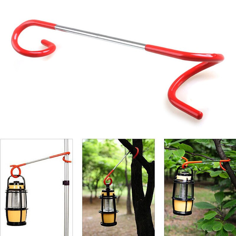 Stainless Steel Camping Hook Lamp Hanging Pole Hanger Outdoor Camping Equipment Portable J99Store