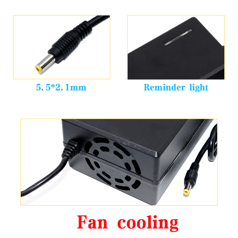 29.4V 2A/3A/5A Li-ion Battery Fast Charger AC100-240V for 24V 25.2V E-Scooter Lithium Battery-7S Li-ion Charger Safe charging