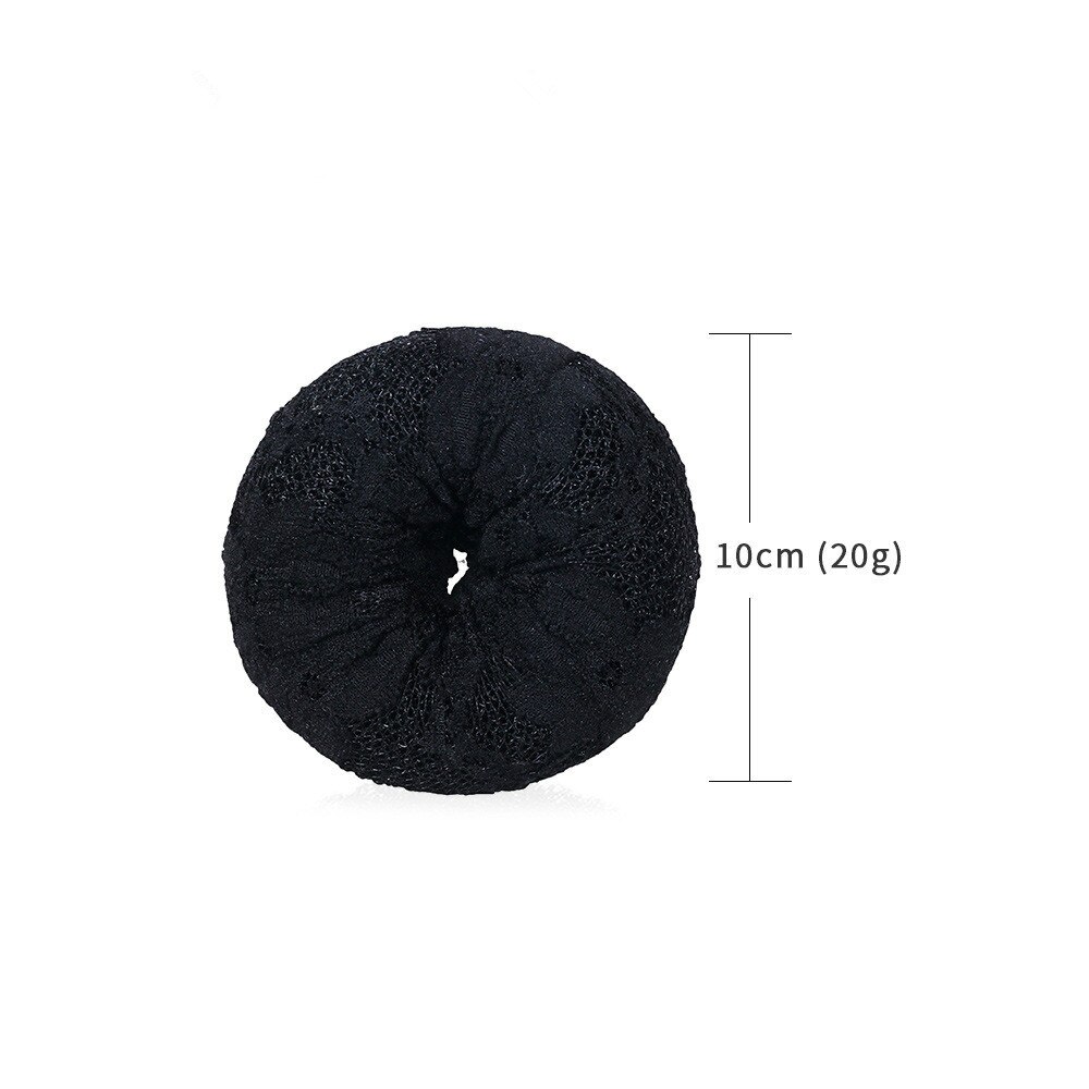4size Magic Hair Bun Maker Accesories Chignon Magique Hair Donut Bun For Women Hair Styling Tools: 10cm Black