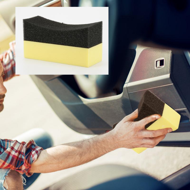 1PC Car Cleaning Pads – Waxing Sponge For Vehicle Detailing, Soft And Reusable