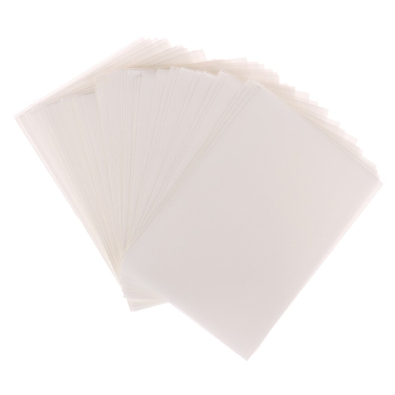 50 stuks/pak 62*89mm kaarthoesjes, beschermkaarten, kleurrijke bordspelhoesjes: Wit