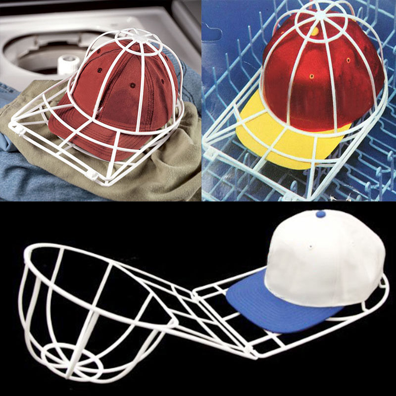 Keps tvätta bur baseball bollkeps hatt tvättmaskin ram hatt hatt formare torkning race leverera deformerbar kepshållare dubbel stål
