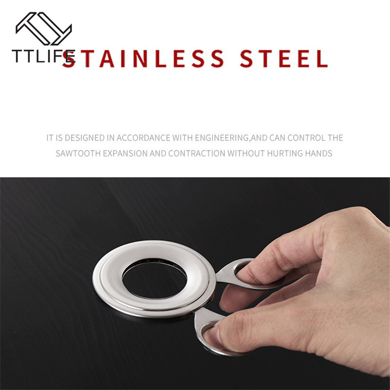 TTLIFE de Metal de acero inoxidable tijeras de huevo cortador de adorno de huevo abridor de cáscara cocido crudo huevo abierto herramientas creativas de cocina Accesorios