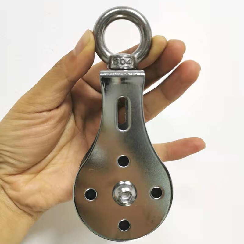 Stainless Steel 304 Single Wheel Swivel Pulley Blocks Loading Fitness Tractions Wheel/Lifting Pulley/Hanging Wheel NOV99