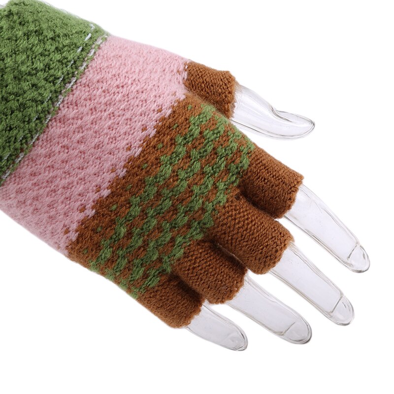 2019 nuovo 2-10 Y Bambini Half-Finger Gloves Guanti Invernali Caldi per Bambini Guanti Per Bambini per I Ragazzi e Le Ragazze Crochet maglia Del Bambino Guanti Regali di Nuovo Anno