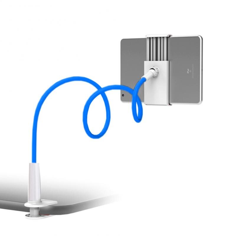 Regulowany uchwyt na telefon komórkowy przenośny elastyczny leniwy uchwyt na łóżko robić tabletu IPad Dom łóżko uchwyt robić montażu na biurku stojak na smartfona: ciemny niebieski