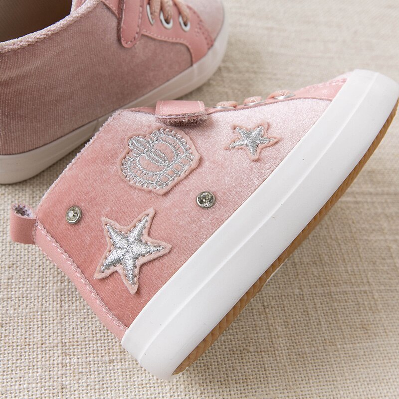 Db15983 dave bella winter baby meisjes sterren applicaties schoenen geboren meisje schattige schoenen