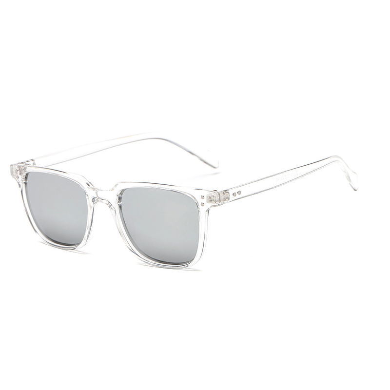 Lunettes de soleil pour hommes et femmes, nuances de conduite, rétro, bon marché, luxe, de styliste, style point UV400,: WHITE