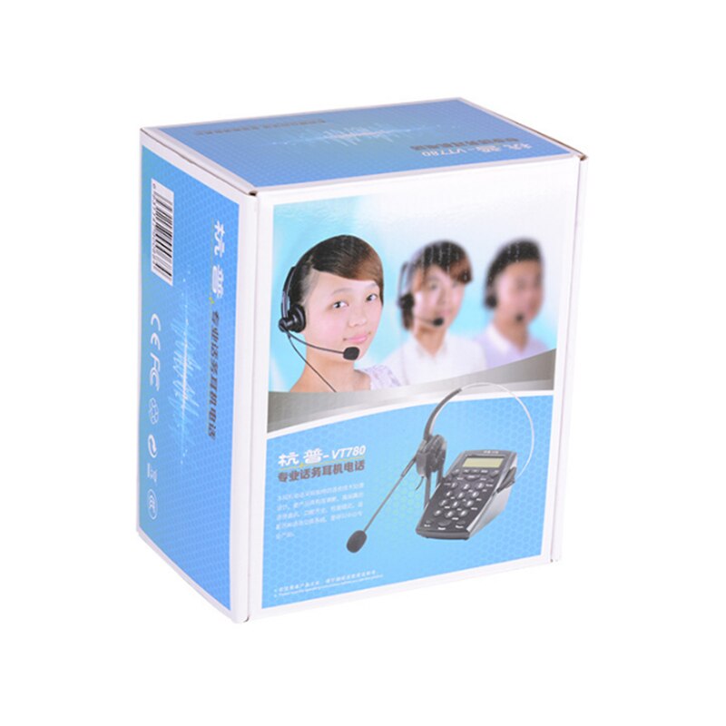 Call Center Dialpad Headset Telephone with Dial Key Pad Telephone with RJ9 Jack Headset RJ9 Plug Headset Phone