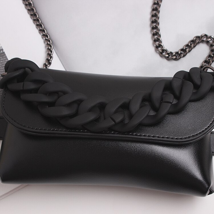 Taille Tasche Gürtel Taschen in Schwarz Farbe Ketten für Frauen