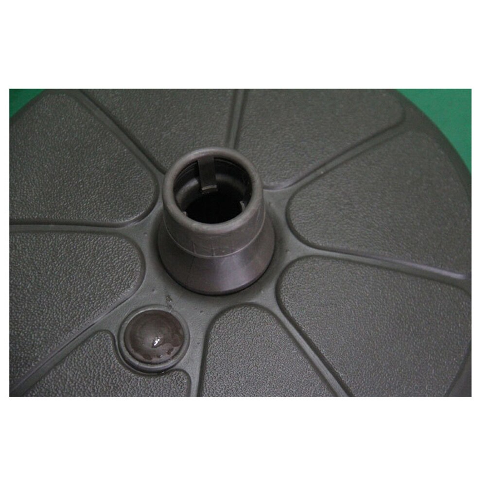 Plastic Parasol Umbrella Base Water Sand Fillable Beach Umbrella Stand for Outdoor Patio Yard Garden (Black)