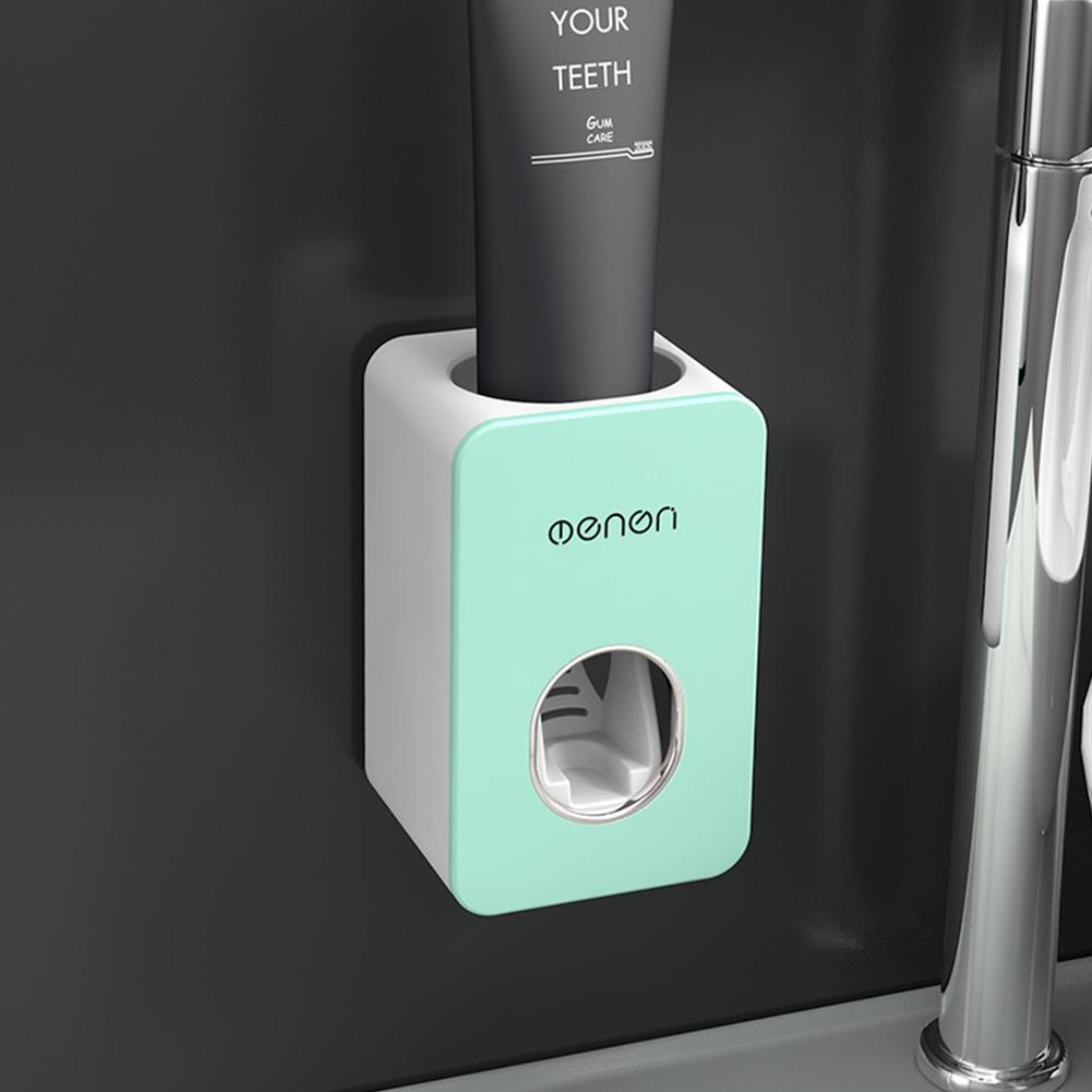 Hands Free Automatic Toothpaste Dispenser Toothpaste Squeezer Wall Mount Bathroom Accessories: green