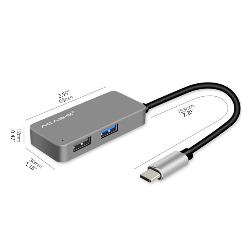 Ultra-schnelle USB C Docking Bahnhof 3-in-1 Typ C zu USB3.0 + USB2.0 + PD Ladung 5Gbps Mehrere Daten Transfer Hub Splitter