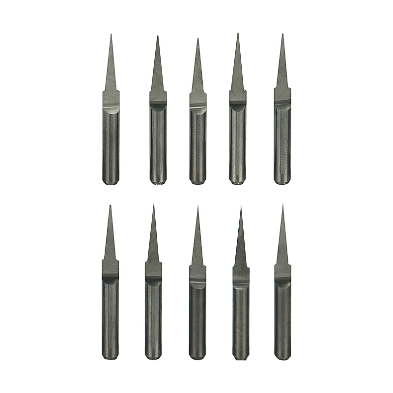 Brocas de fresado de 3.175mm, herramientas de corte de 10, 20 y 30 grados para fresadora de carpintería, uso de máquina de grabado