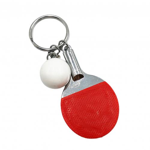 2 Stuks Sport Ping Pong Tafeltennis Bal Badminton Bowling Bal Sleutelhanger Sleutelhanger Sleutelhanger Sleutelhanger Souvenir: Red