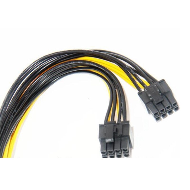 5-Pack PCI-E 8Pin to 2X 8 Pin (6+2) Power Splitter Cable for PCIE PCI Express Image Card Y - Splitter Extension Cable