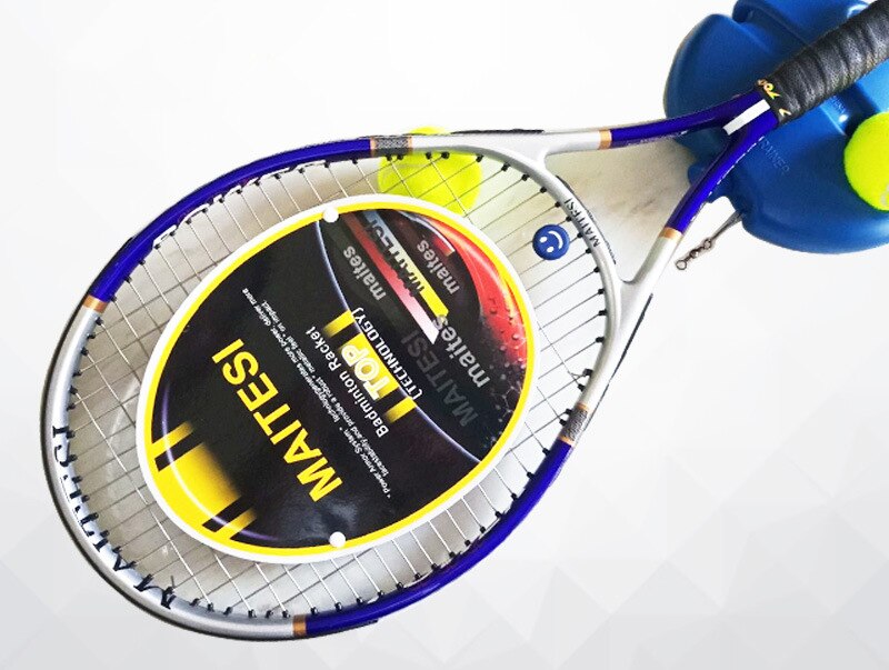 Tennisracket Carbon Tennisrackets Met Tenis Tas Grip Mannen Vrouwen Training Beginners Padel Raqueta Raquete: Blue