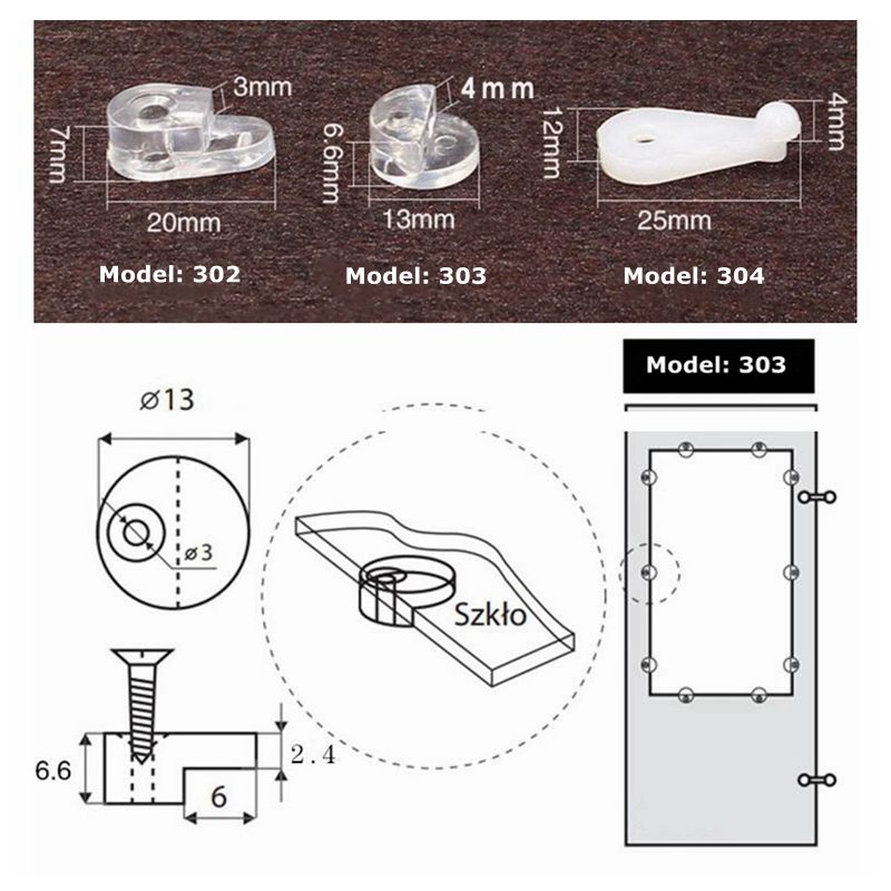 100Pcs Screen Panel Retainer Furniture Clamp Screw Glass Mirror Corner Buckle Hardware Fittings Glass Clip AAA0927