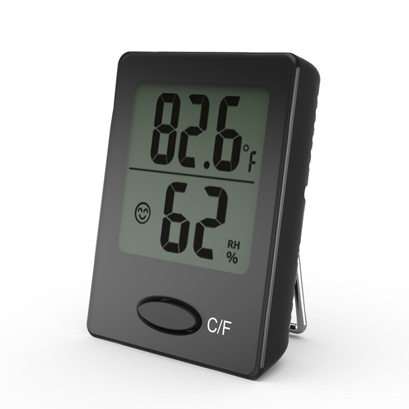 Mini digitale hygrometer thermometer elektronische met lachend gezicht Huidige Luchtvochtigheid Temperatuur Indicator lcd-scherm voor indoor
