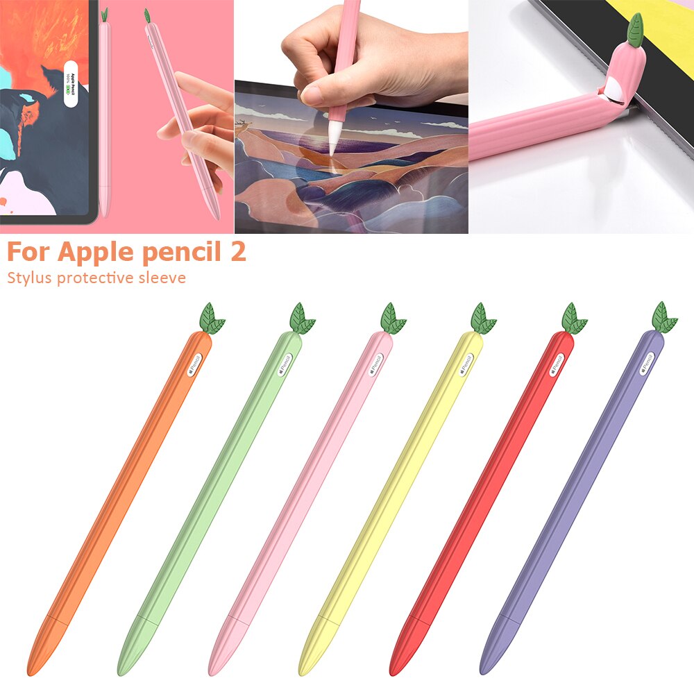 Silicone Protective Case For Apple Pencil 1 2 Pen Point Stylus Penpoint Cover Protector Case For Apple Pencil 2 1 With Pen Cap