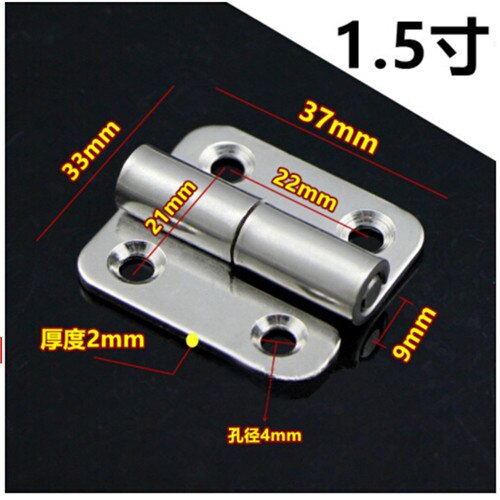 1Pcs 1.5 Inch Lange Roestvrijstalen Zelfsluitende Hoek Trekken Deur Scharnier Voor Thuis Window Kabinet Gereedschapskist montage Deuren Scharnieren