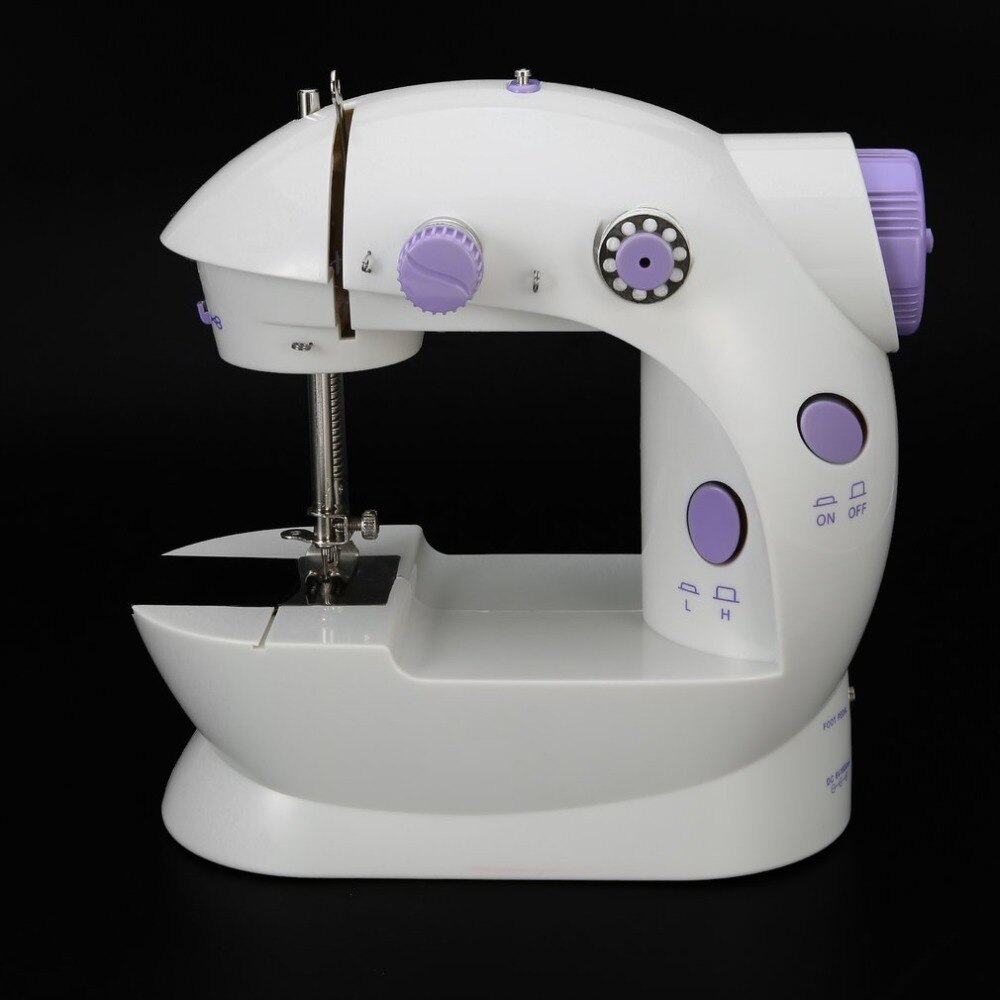Electric Mini Handheld Sewing Machine Household Desktop LED Durable Forward Reverse Sewing Tool